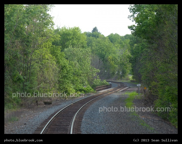 Winding Track - View from the back of the Amtrak 