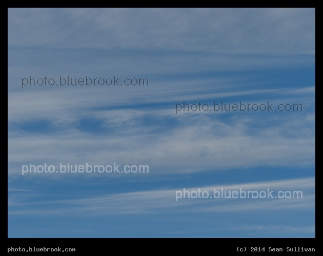 Blue Streaks - Afternoon sky, Charlestown MA