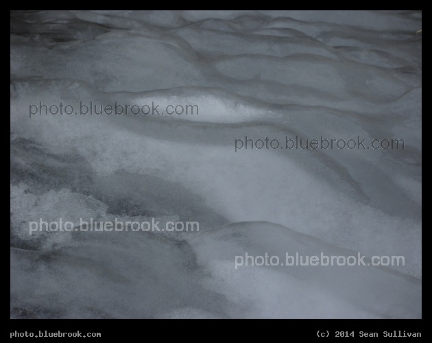 Ice Ripples - Chestnut Hill Reservoir, Boston MA