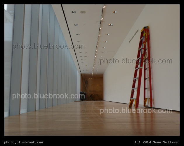 New Exhibition - An exhibition room in preparation at the Museum of Modern Art, New York City