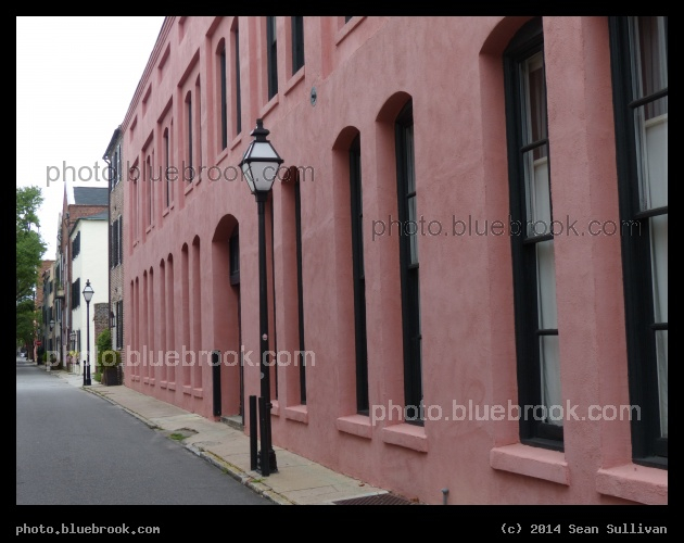 Pink Building - Building on Rainbow Row, Charleston, SC