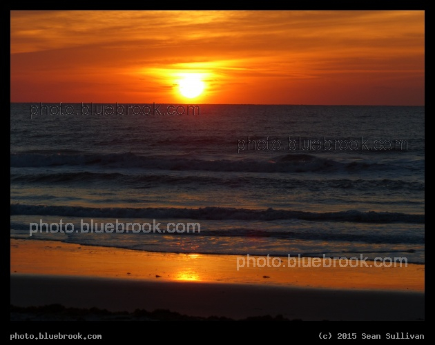 Light on the Beach - Sunrise over the Atlantic Ocean, Cocoa Beach FL