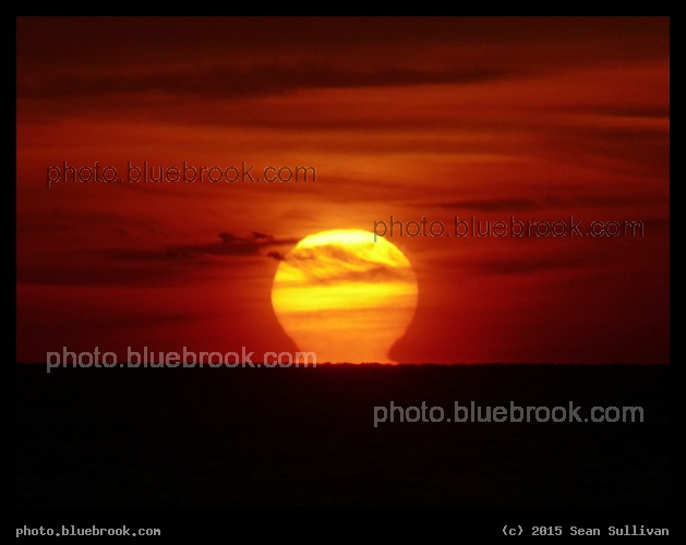Emerging from the Horizon - Sunrise over the Atlantic Ocean, Cocoa Beach FL