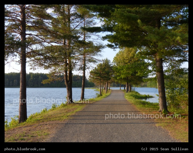 Path through Ashley Reservoir - Ashley Reservoir, Holyoke MA