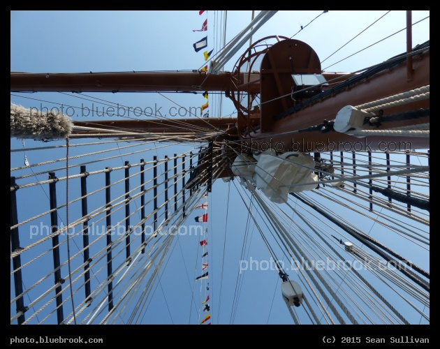 Crows Nest - NRP Sagres III docked at Fan Pier in Boston Harbor
