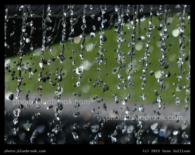 Waterdrops on Green - An outdoor fountain at the Prudential Center, Boston MA