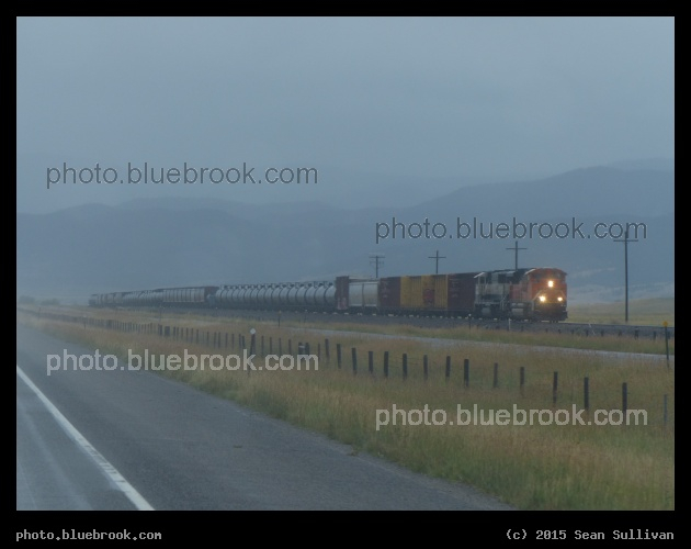 Train in the Rain - Anaconda, MT