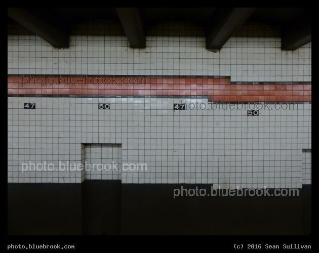 Numbers on the Wall - 47th-50th Sts Rockefeller Center Station, New York City, NY