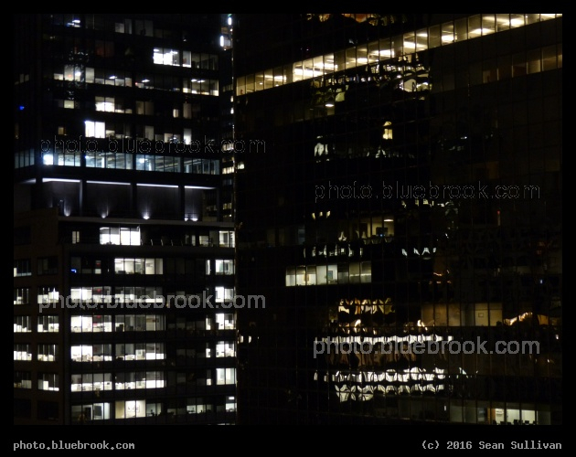 Office Lights at Night - Midtown, New York City, NY
