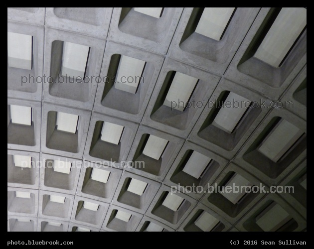 Metro Ceiling - Foggy Bottom WMATA metro station, Washington DC