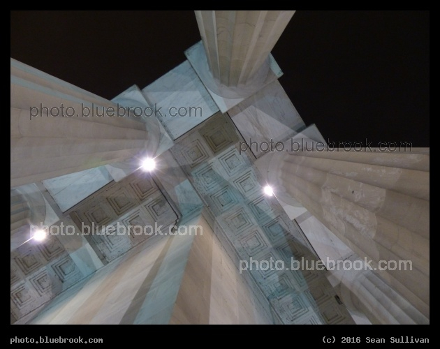 Columns from Below - Lincoln Memorial, Washington DC