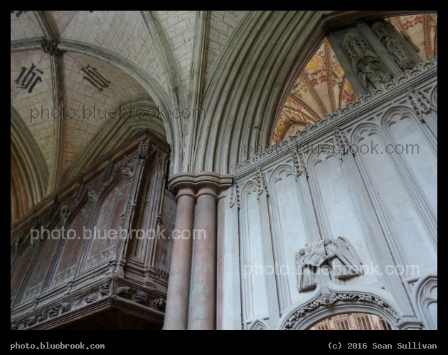 Arches at St Albans - St Albans Cathedral, St Albans England.  <a href=