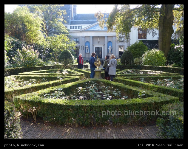 Geometric Hedges - Garden of the Museum Van Loon, Amsterdam Netherlands