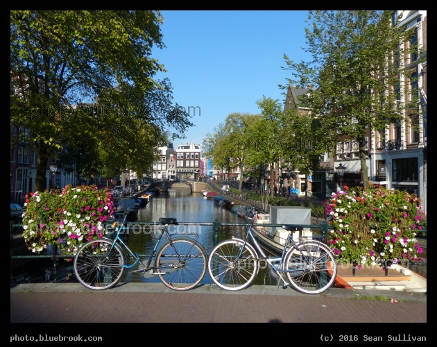 Bicycles on a Bridge - Amsterdam, Netherlands