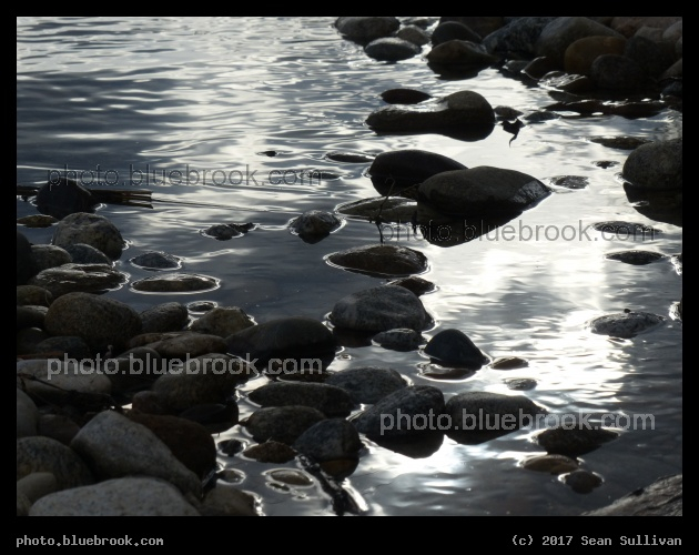 Reflective Water with Stones - Bitterroot River, Victor MT