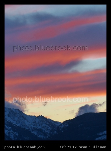 Banded Sunset - Bitterroot Mountains, Corvallis MT