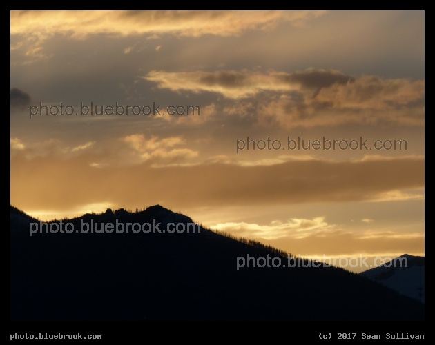 Silhouetted Slope at Sunset - Corvallis MT