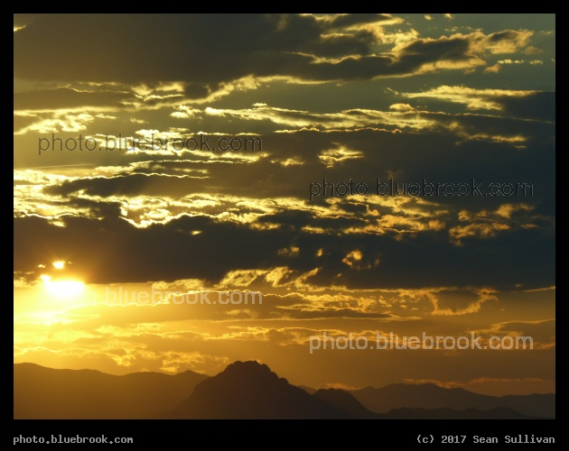 Utah Sunset - Sunset above the Bonneville Salt Flats, Utah