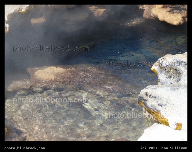Water at Cliff Geyser - Black Sand Basin, Yellowstone National Park