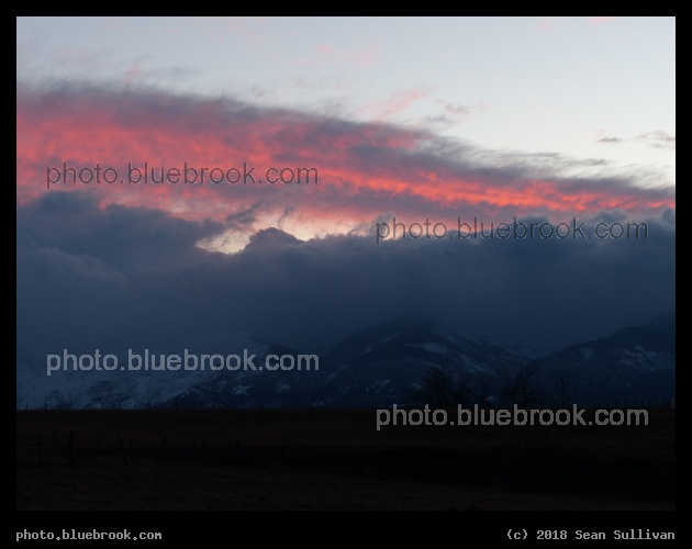 Sunset over the Peaks - Corvallis MT