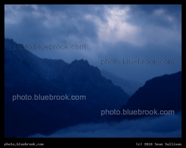 Night Painting Mountains Blue - Corvallis MT
