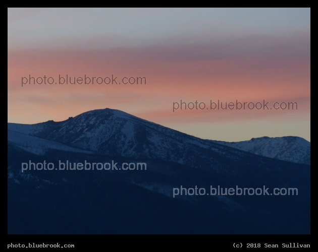 Soft Clouds, Soft Mountain Profile - Corvallis MT