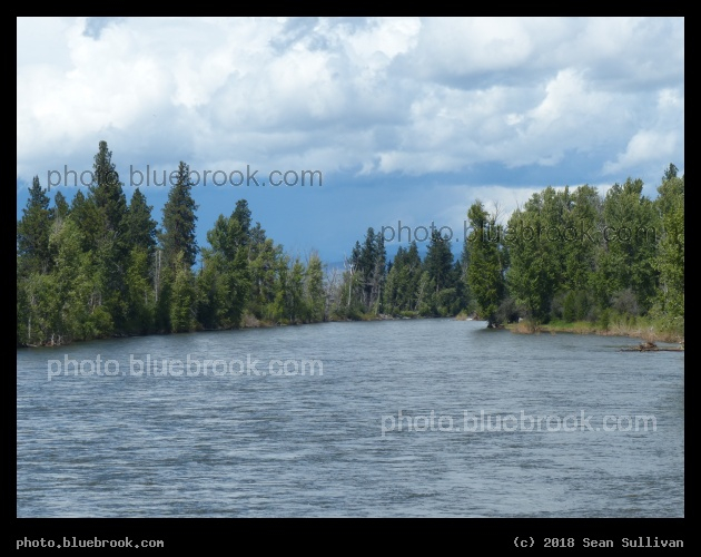 River on a Cloudy Day - Bitterroot River, Stevensville MT