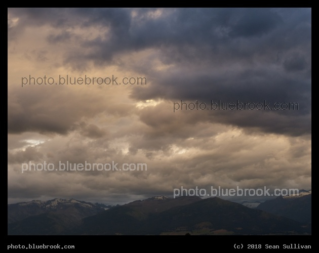 Cloudy Sky at Sunset - Corvallis MT