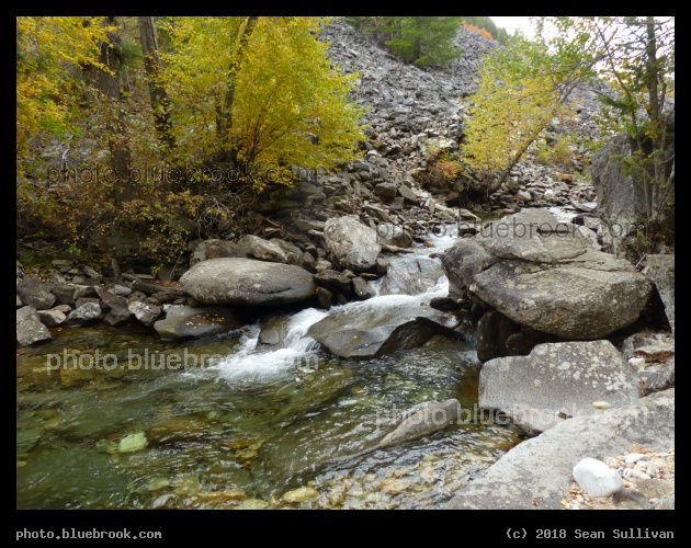 Creek and Talus in Autumn - Kootenai Creek, Stevensville MT