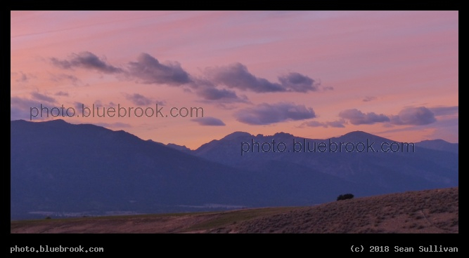 Purple Clouds Panorama - Corvallis MT