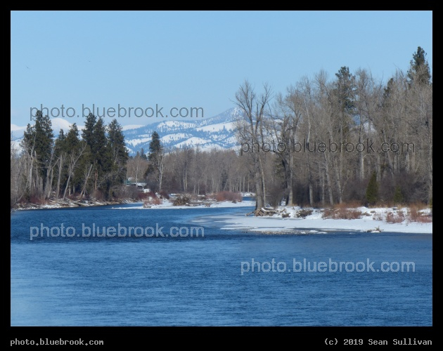 Bright Blue Winter Water - Stevensville MT