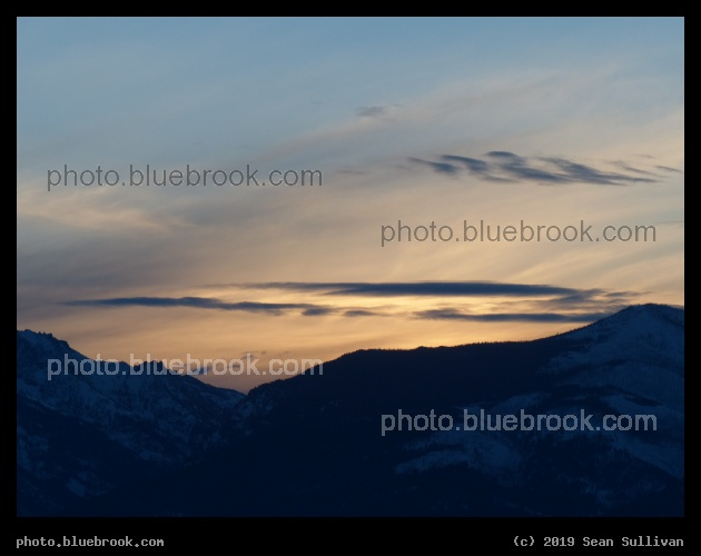 Blue to Peach Sky - Corvallis MT