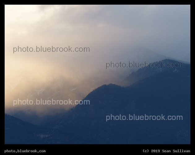 Mountains in Sunset Beams - Corvallis MT