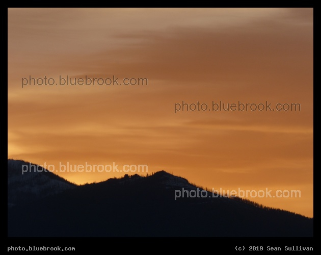 Orange Glow at Sunset - Corvallis MT