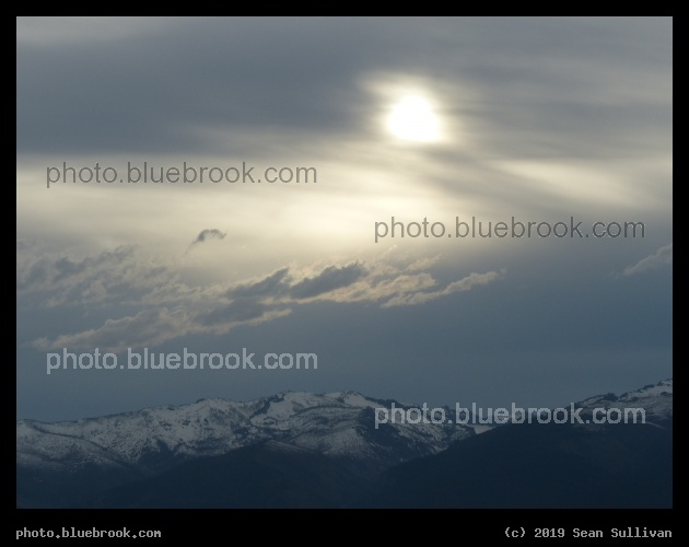 Sun, Clouds and Mountain Range - Corvallis MT