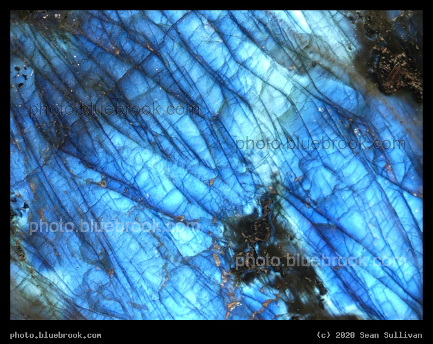 Blue Labradorite Detail - Corvallis MT