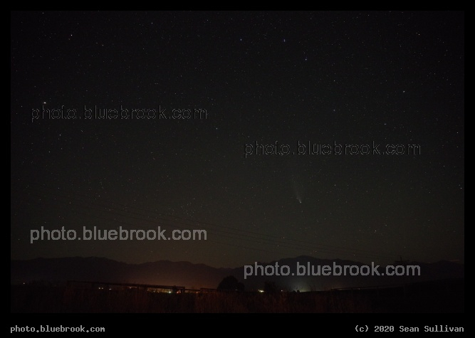 Moonlit Night with Comet - Comet NEOWISE, Corvallis MT
