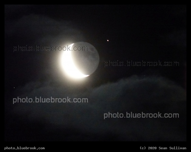 Clouds, Moon, Mars, Stars - Corvallis MT