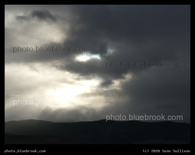 Sunlight Peeking through Clouds - Corvallis MT