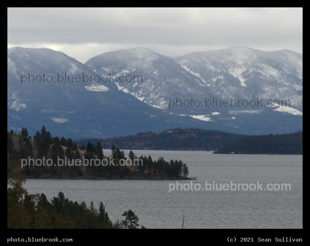 Flathead Lake Coming Into View - West Side of Flathead Lake, Montana