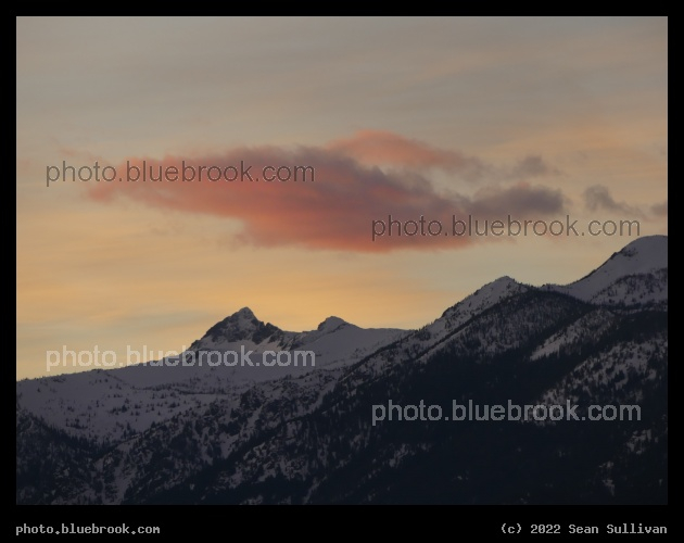 Sunset over Snowy Peaks - Corvallis MT