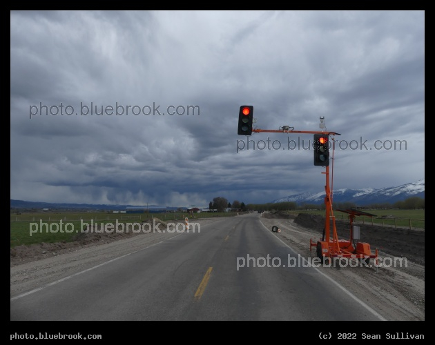 Weather Ahead - Eastside Highway, near Victor Crossing MT