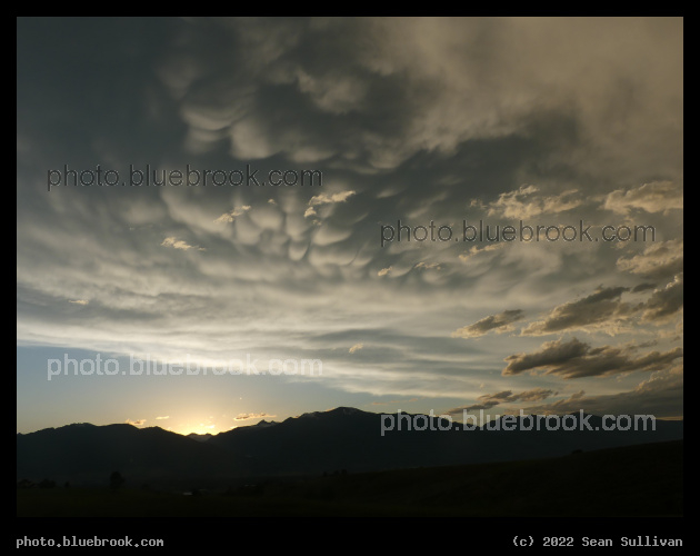 Mammatus Clouds at Dusk - Corvallis MT