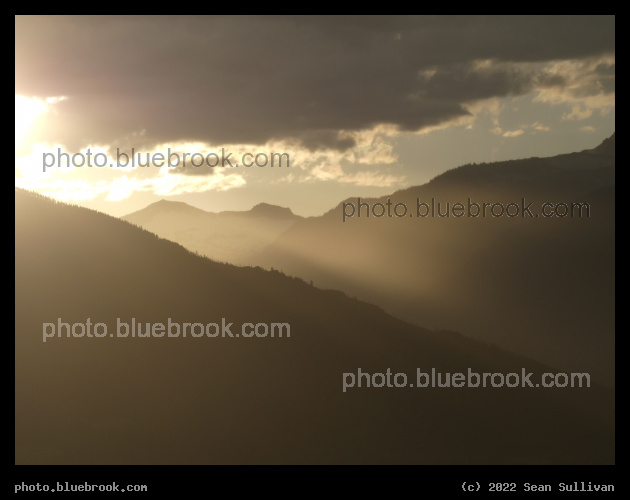 Sunbeam between Mountains - Corvallis MT