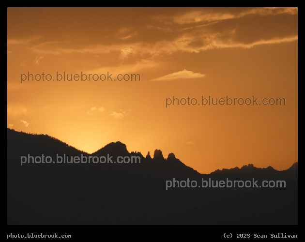 Silhouette against an Orange Sky - Corvallis MT