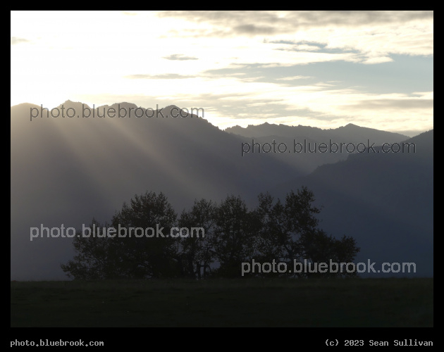 Mountains Carving Sunbeams - Corvallis MT
