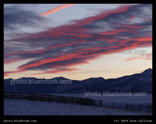 Cloud Bands at Sunset - Corvallis MT