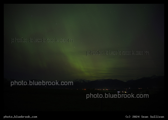 Aurora over the Bitterroots - Geomagnetic storm of May 10-11, 2024 from Corvallis MT