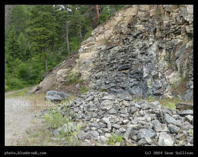 Cliff and Rockpile - Above Sweathouse Creek Trail, Victor MT