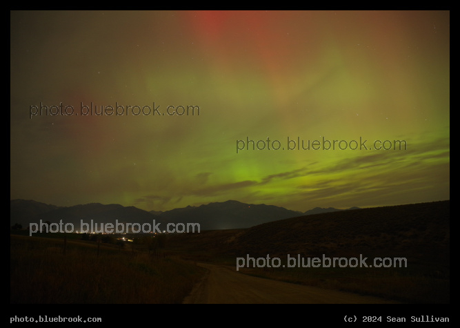 Colorful Night Sky over Mountains - Corvallis MT